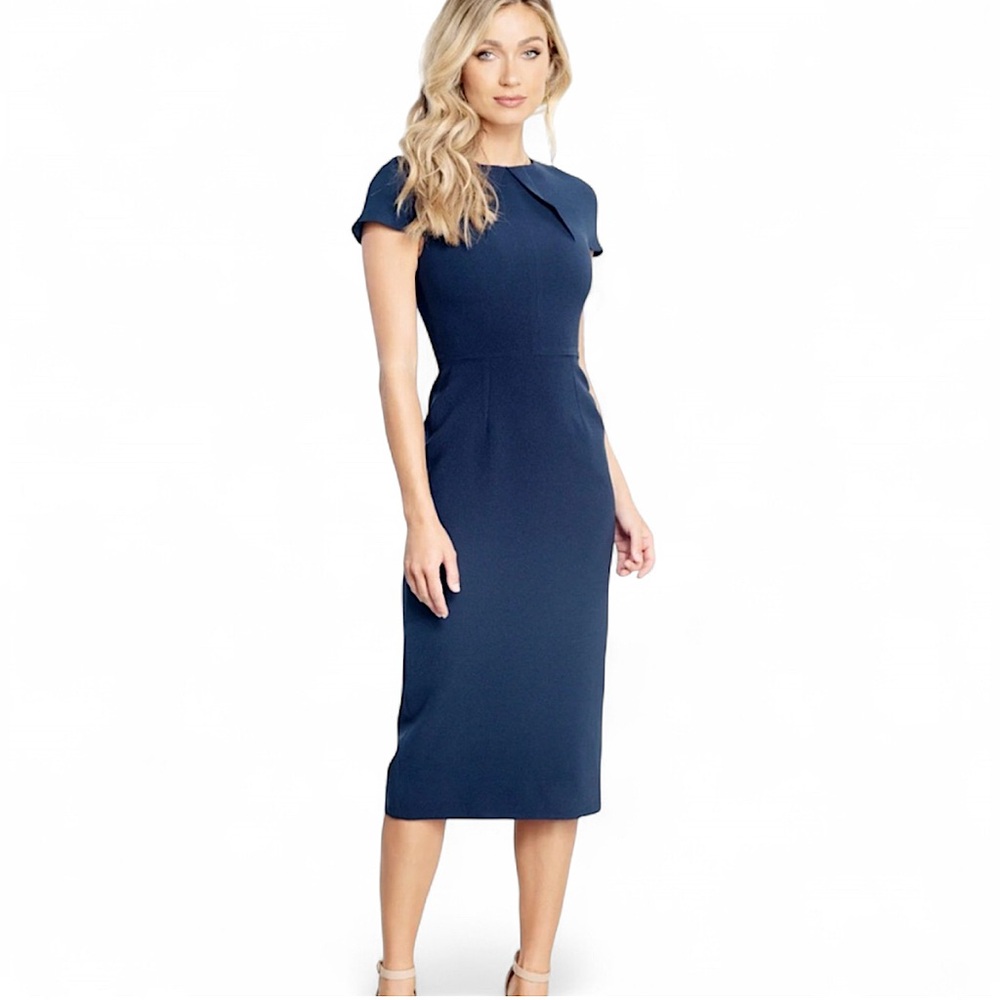 Dress The Population, Lainey Dress, Navy, Extra Small